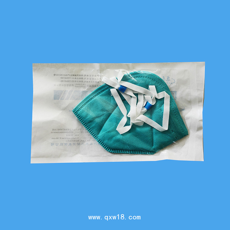 康民 醫(yī)用防護口罩（綠色頭戴式口罩）