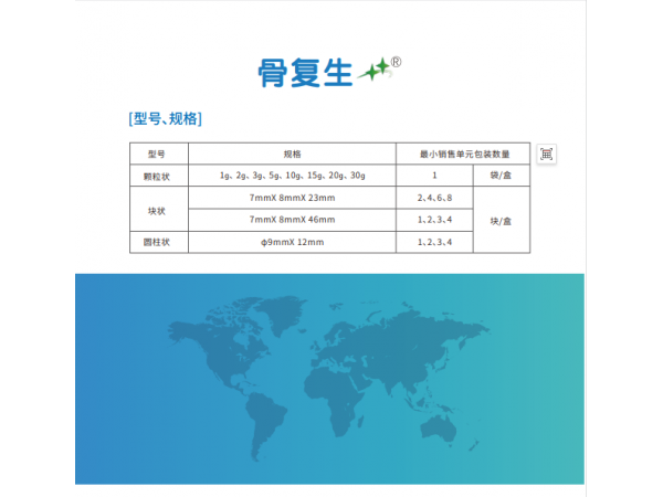 國產骨科用雙星骨復生可吸收骨修復替代材料