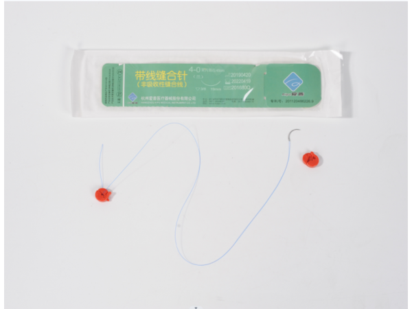 帶線縫合針（聚丙烯）扣線