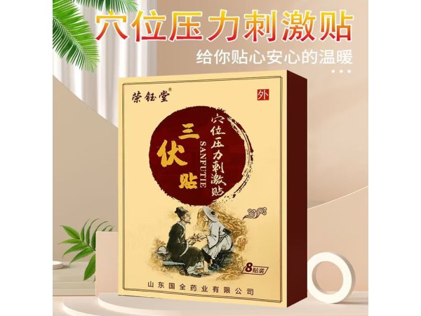 東進榮鈺堂三伏貼 穴位壓力刺激貼 冬病夏治感冒咳嗽脾胃貼 全國招商代理