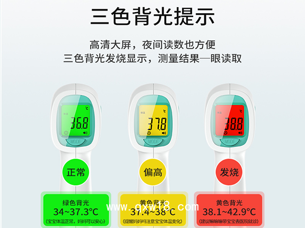 振?？翟壕€專用遠距離紅外線體溫計家用體溫槍電子額溫槍醫(yī)用級